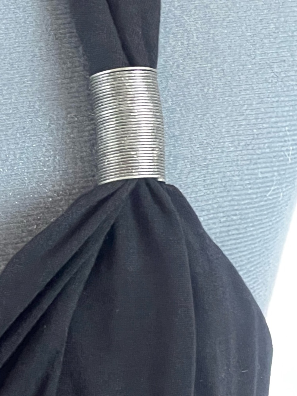 Lascana Black Maxi dress, spirals on straps, empire waist 10 117 - Picture 3 of 6